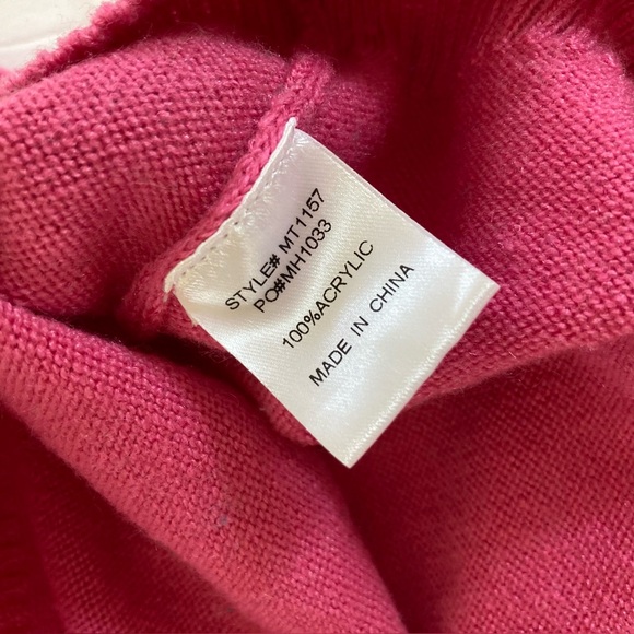 Mimosa / Pink cropped lightweight acrylic sweater vest - Picture 10 of 10